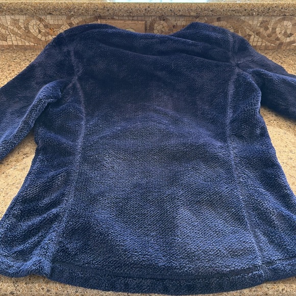 NFL New England Patriots Women’s Sherpa fuzzy north face like jacket small great - Picture 12 of 14